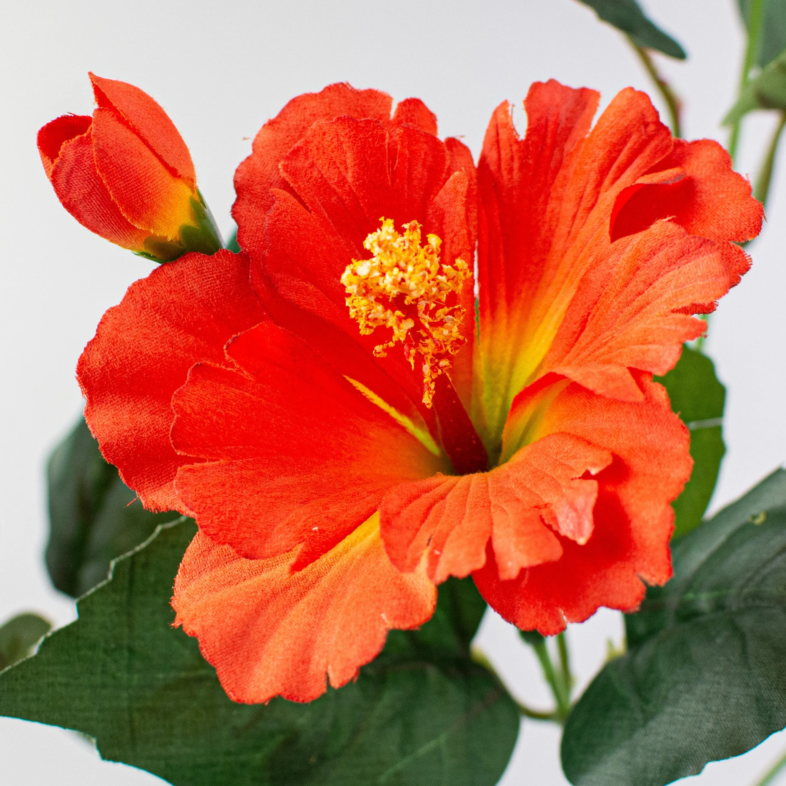 28" Hibiscus Spray: Orange
