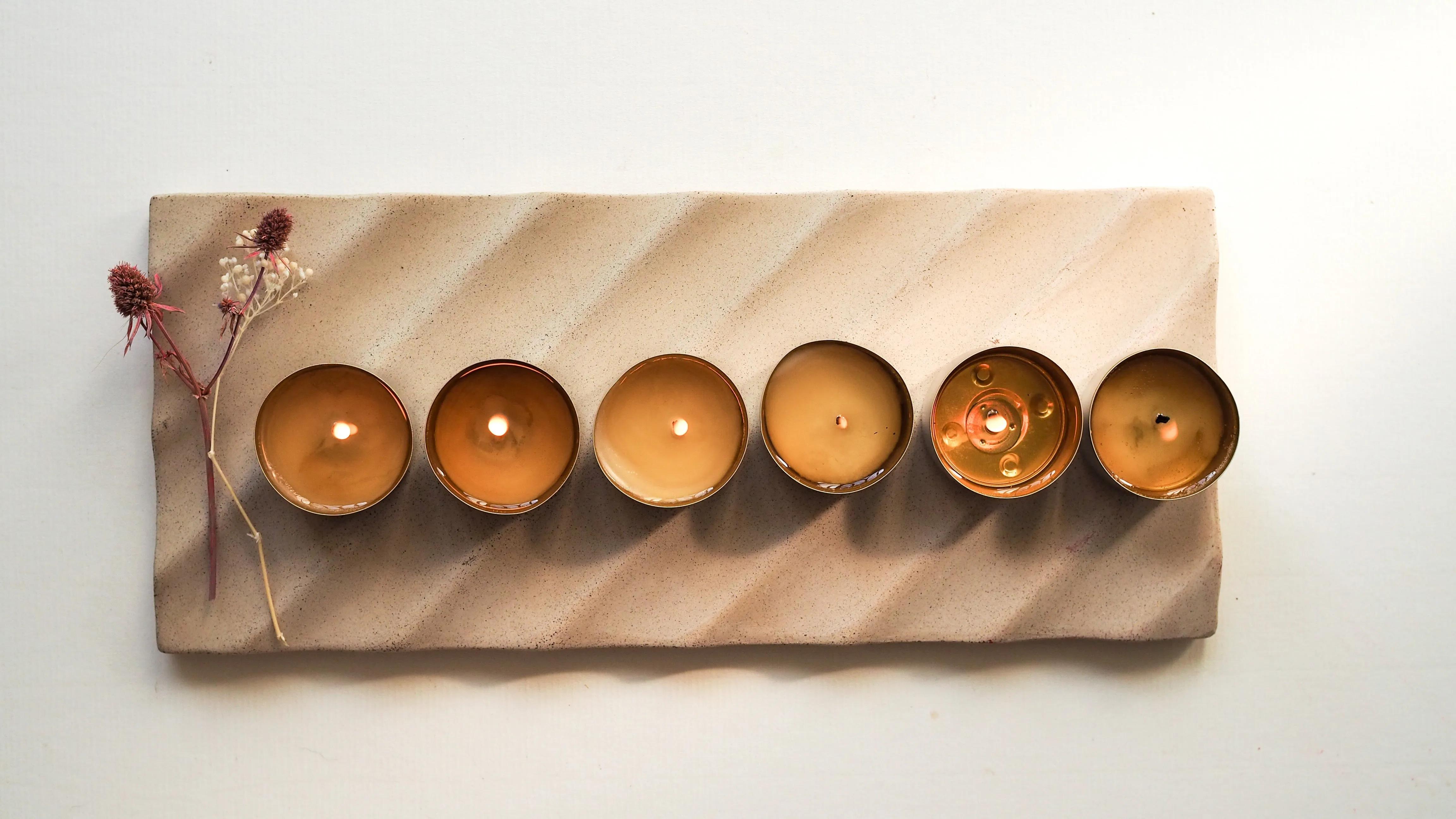 6 Ochre - Scented Aromatherapy Tealights