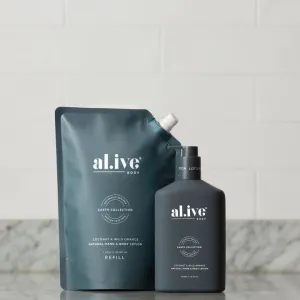 Al.ive Body 1 Litre Lotion Refill - Coconut & Wild Orange
