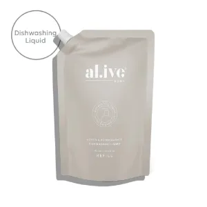 Al.ive Dishwashing Liquid Refill 900ml - Lemon & Pomegranate
