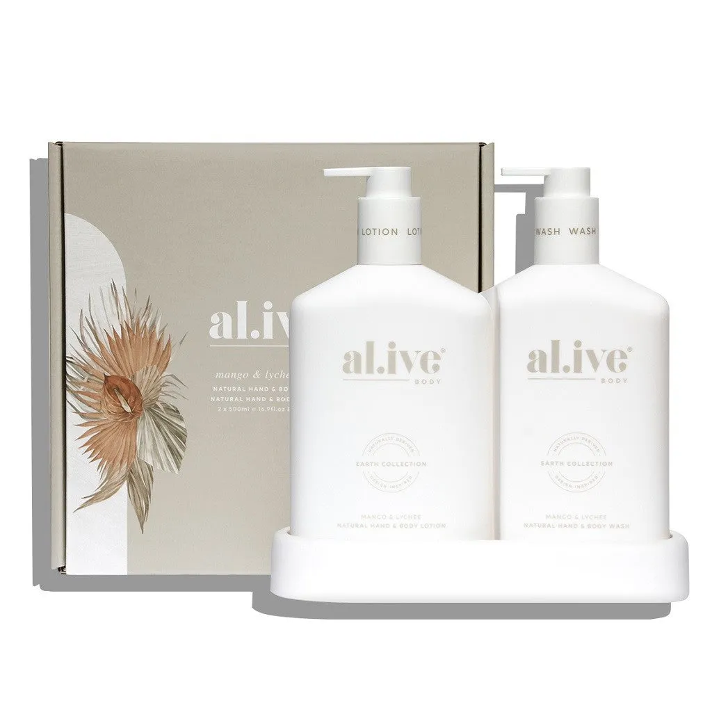 Al.ive Hand Duo 2 x 500ml Bottles - Mango & Lychee