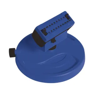 Aqua Joe AJ-OSPR20-SJB 20-Nozzle Max Coverage Adjustable Gear Driven Oscillating Sprinkler on Sled Base (Blue)