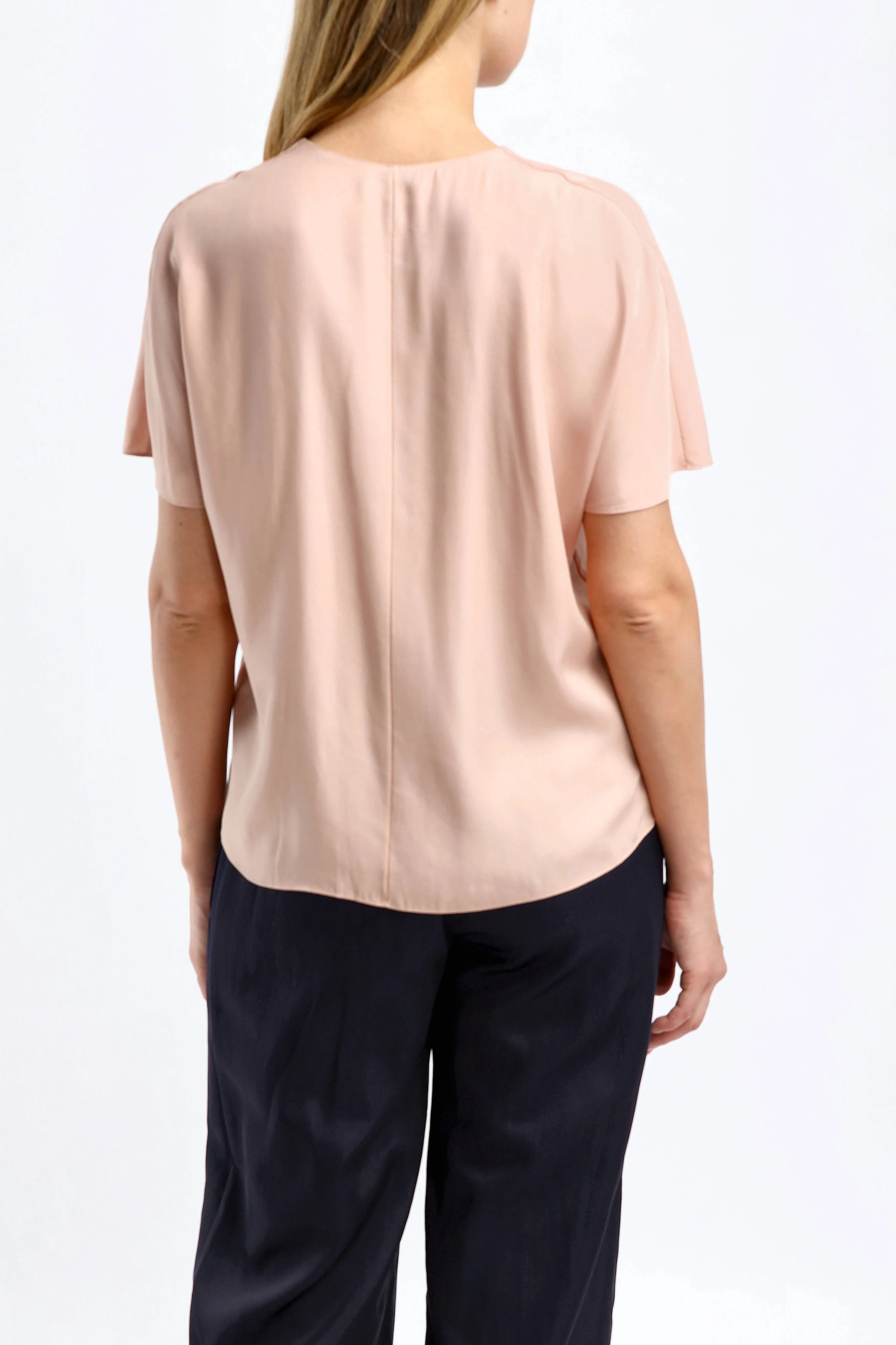 Bluse V-Neck in Tuberose
