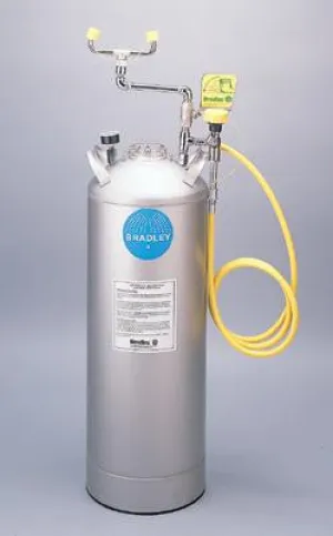 Bradley 15 Gallon Portable Pressurized  Eye Wash Unit With Drench Hose