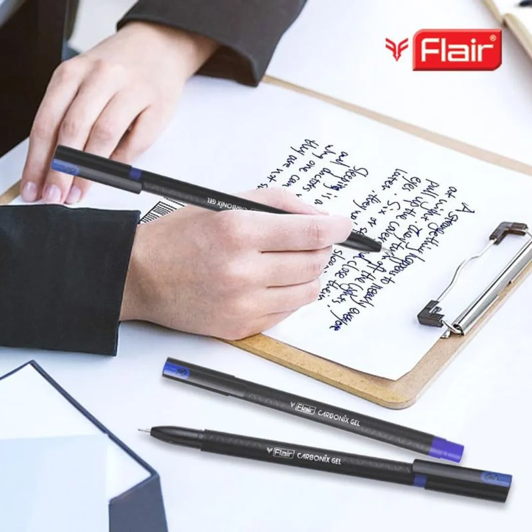 Flair Carbonix Gel Pen – Black ( Pack of 1 )