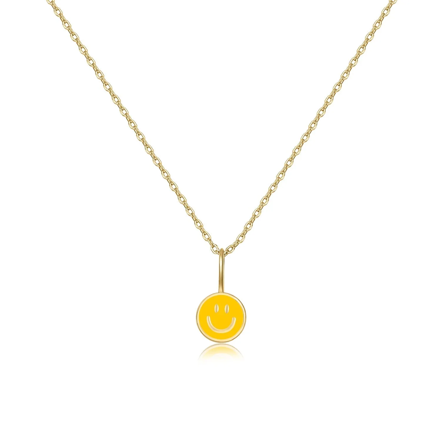 Happy Kids II | Lychee Necklace | Yellow Enamel | 14K Gold Plated 925 Silver