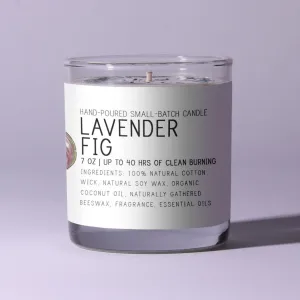 Lavender Fig 7oz - Just Bee Candle