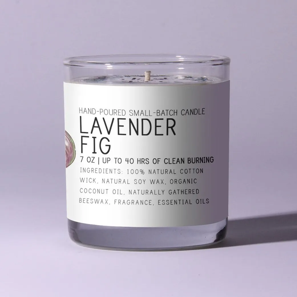 Lavender Fig 7oz - Just Bee Candle