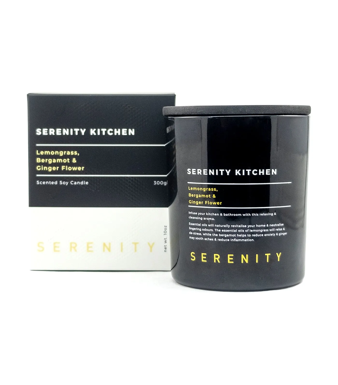 Lemongrass, Bergamot, and Ginger Flower Scented Candle