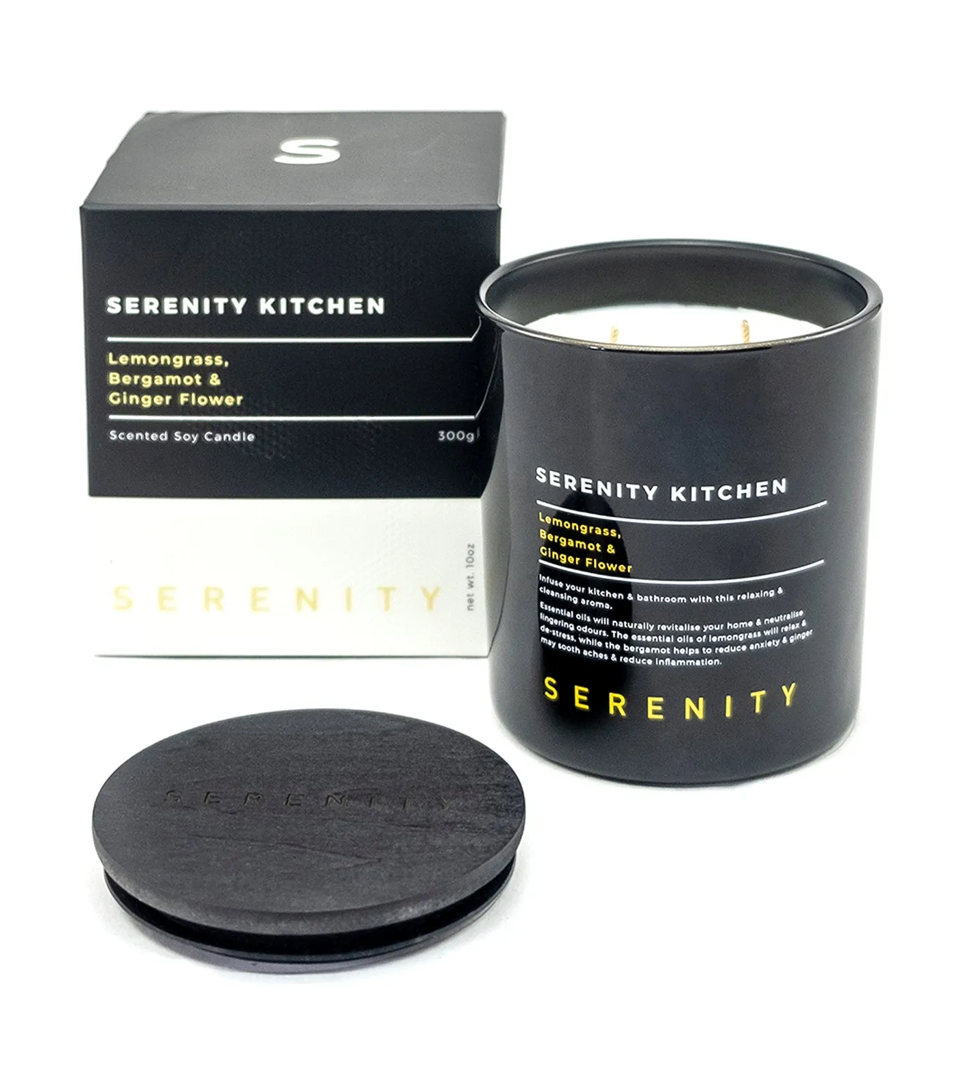 Lemongrass, Bergamot, and Ginger Flower Scented Candle