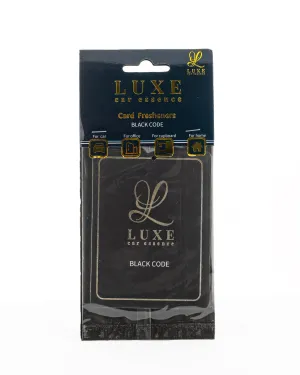 Luxe Card Freshener Black Code