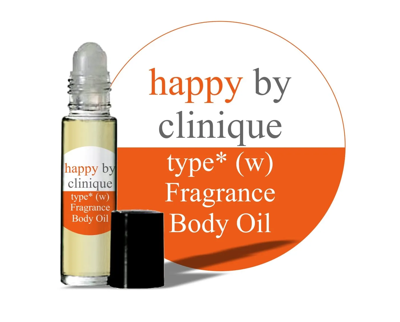 MOBETTER FRAGRANCE OILS' Impression of Happy by Clinique For Women Body Oil Fragrance 1/3 oz roll-on Glass Bottle