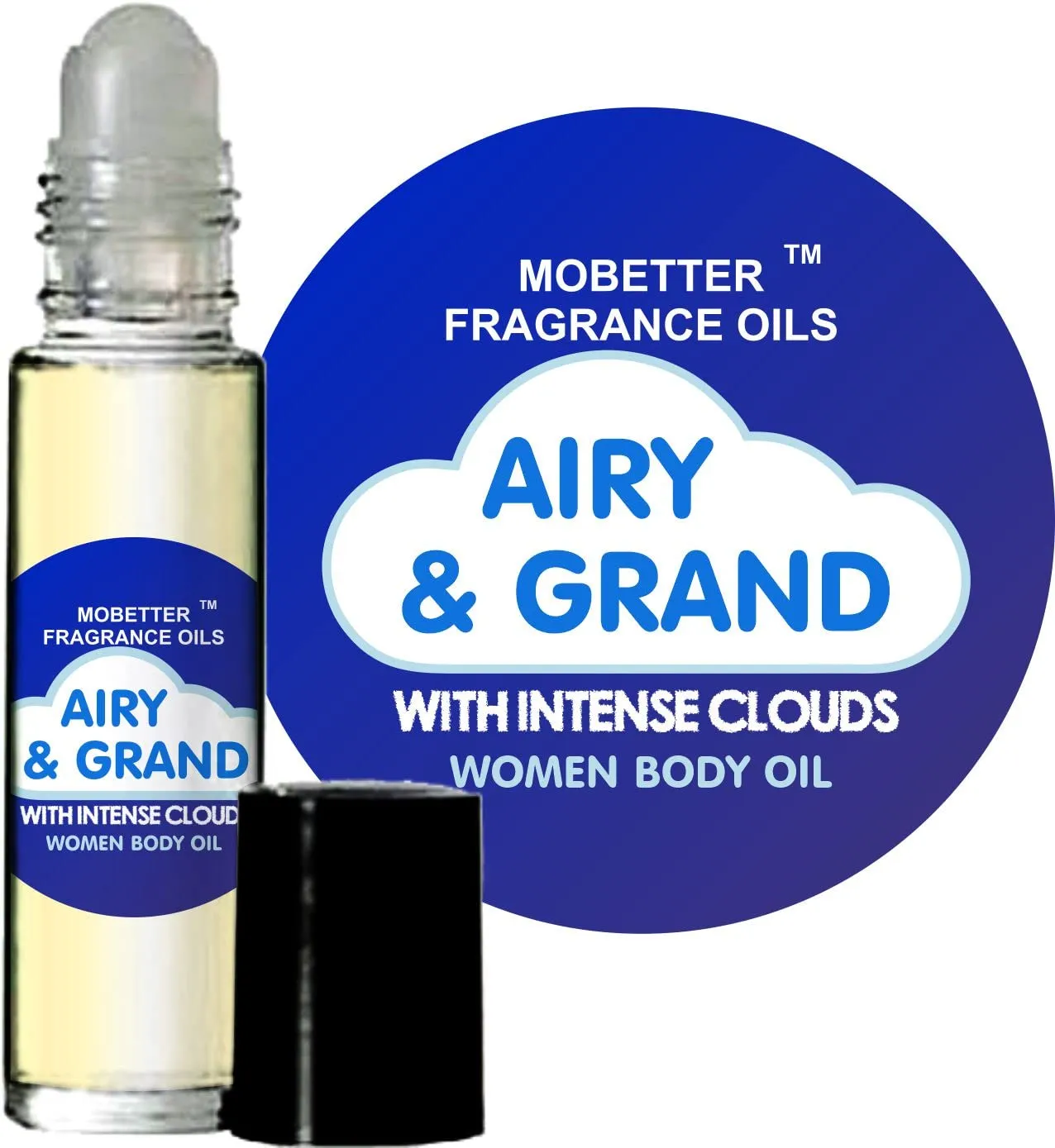MOBETTER FRAGRANCE OILS' Impression of Happy by Clinique For Women Body Oil Fragrance 1/3 oz roll-on Glass Bottle
