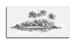Monochrome Tropical Reflection