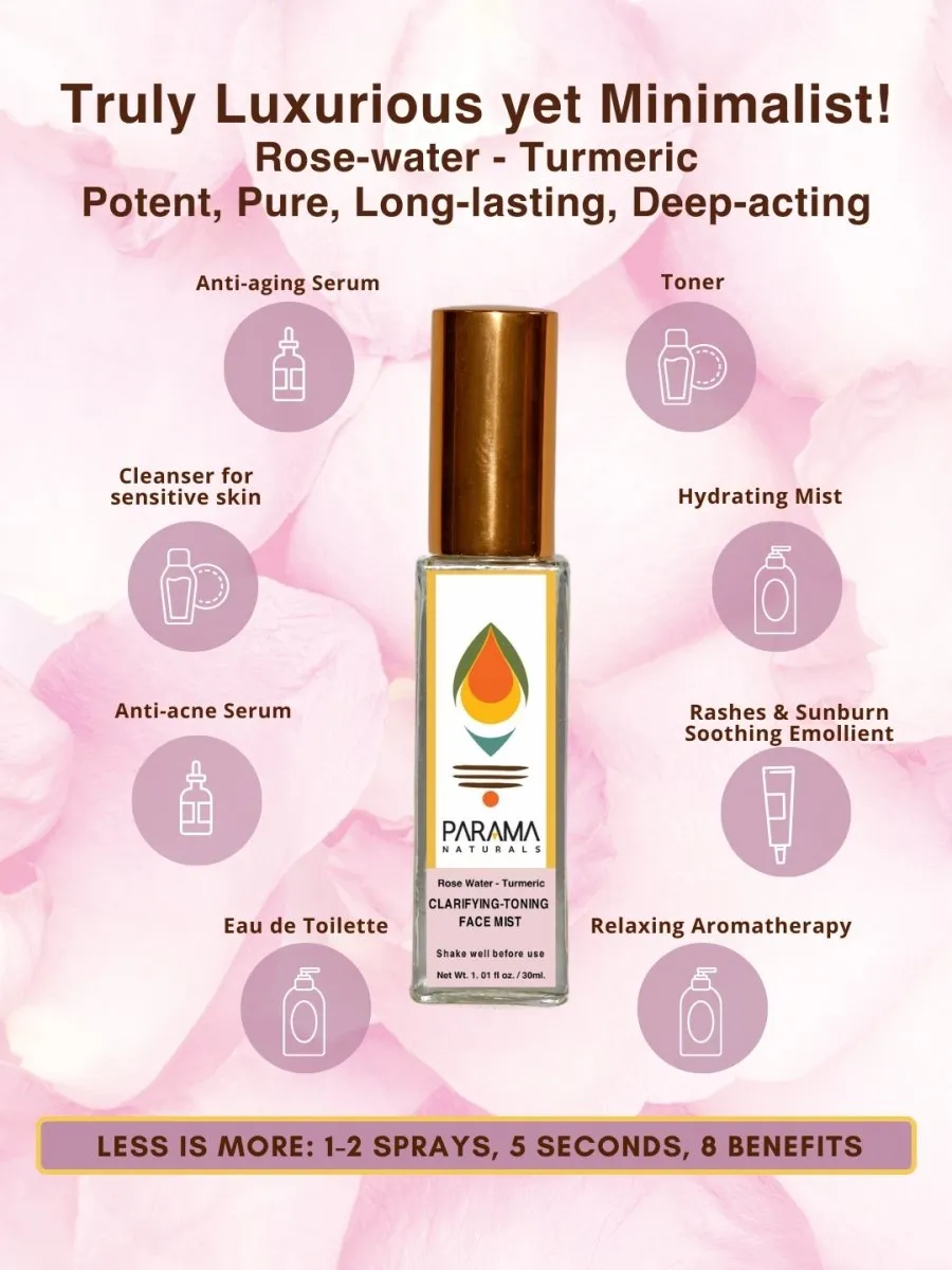 Natural Clarifying and Toning Facial Mist - Refreshing Hydration for Sensitive and Acne-Prone Skin | 30ml