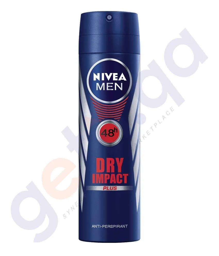 NIVEA 150ML MEN DRY IMPACT PLUS DEODORANT (81602)