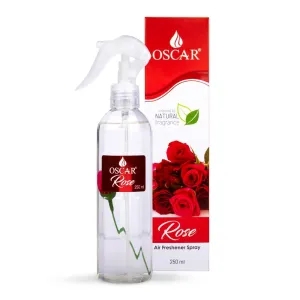 Oscar Natural Rose Air Freshener Spray | Air Freshener for Home, Bathroom, Office & Car | Long Lasting Natural Floral Rose Fragrance | Floral Room Freshener Spray | 250ml