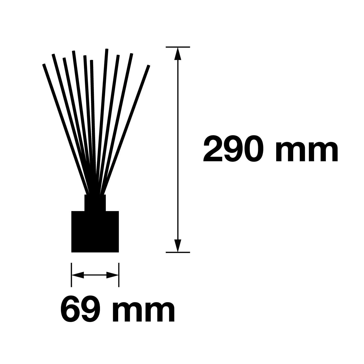 Pairfum London Luxury Reed Diffuser ‘eau de parfum’ 100 ml White Lavender - 10 Black Reeds