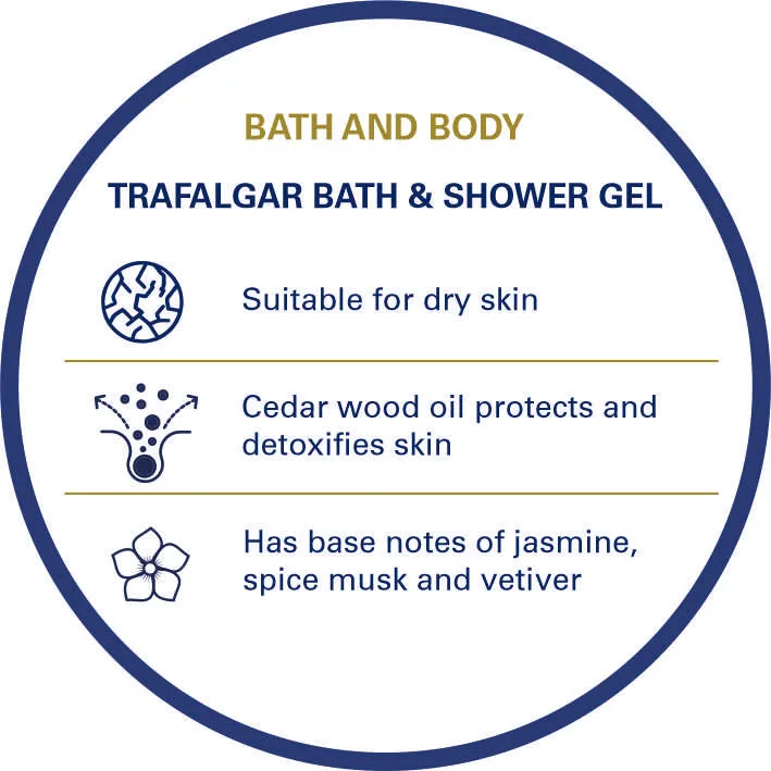 Truefitt & Hill Trafalgar Men's Bath & Body Shower Gel 100ml
